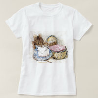 Beatrix Potter, Hunca Munca,  Mother Mouse, Custom T-Shirt