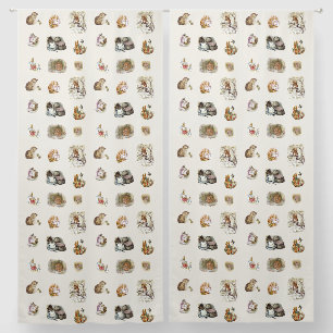 Beatrix Potter Illustrations Pattern Blackout Curtains