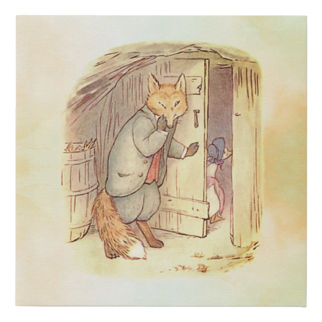 Beatrix Potter, Jemima Puddle Duck   Faux Canvas Print (Front)