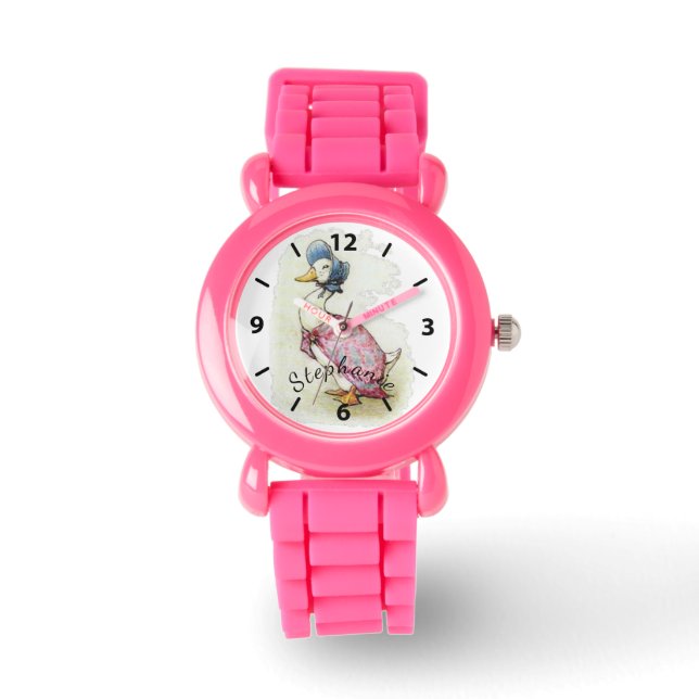 Beatrix Potter, Jemima Puddle Duck, Personalized Watch (Front)