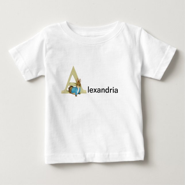 Beatrix Potter Letter A Toddler & Baby Name Shirt (Front)
