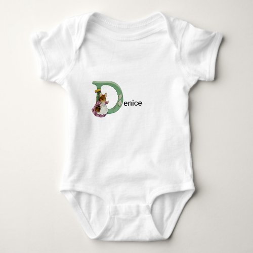 Beatrix Potter Letter D Toddler  Baby Name Shirt