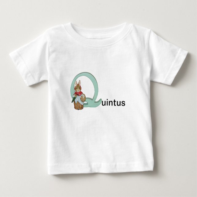 Beatrix Potter Letter Q Toddler Or Baby Name Shirt (Front)