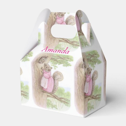 Beatrix Potter Mother Squirrel Easter Gift Favor Boxes