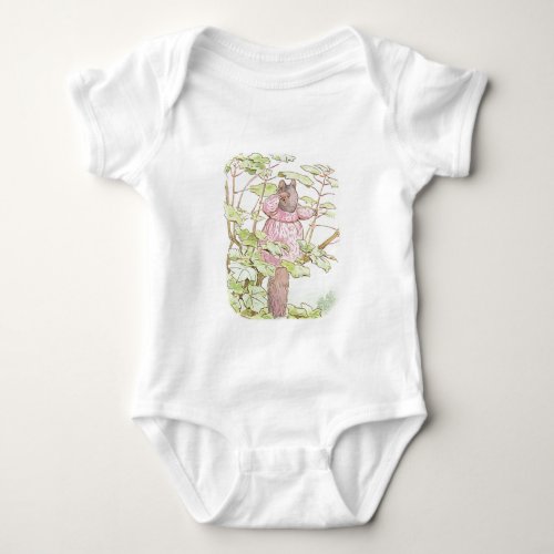 Beatrix Potter Mother Squirrel Pink Dress Tree  Baby Bodysuit