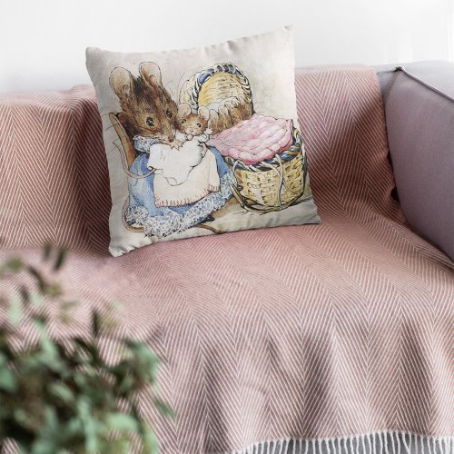 Beatrix Potter Mothers Day Baby Shower Pillow