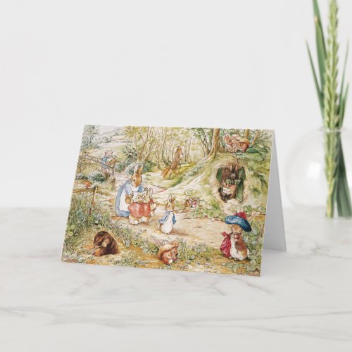 Beatrix Potter Peter and Friends Forest Walk Note Card