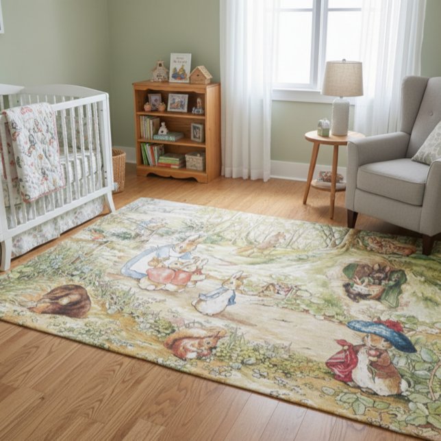 Beatrix Potter Peter and friends Forest Walk Rug (Creator Uploaded)