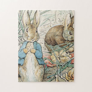 Beatrix Potter Peter Rabbit And Benjamin Bunny Jigsaw Puzzle