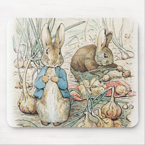 Beatrix Potter Peter Rabbit And Benjamin Bunny Mouse Pad