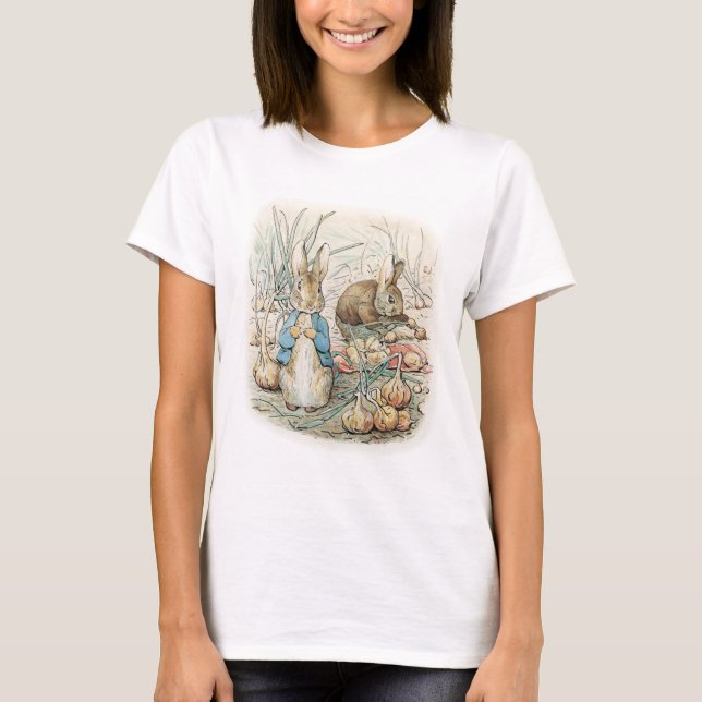 Beatrix Potter Peter Rabbit And Benjamin Bunny T-Shirt (Front)