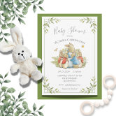 Personalised Peter Rabbit Baby Shower Invitations Vintage Baby Invites x10