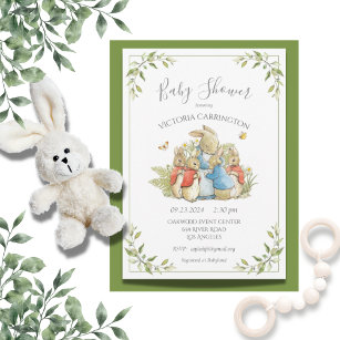 Peter Rabbit Baby Shower Invitation < Busy Bee Gift & Stationery