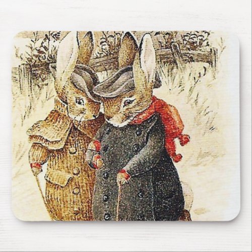 Beatrix Potter _ Peter Rabbit Winter Walk Mouse Pad