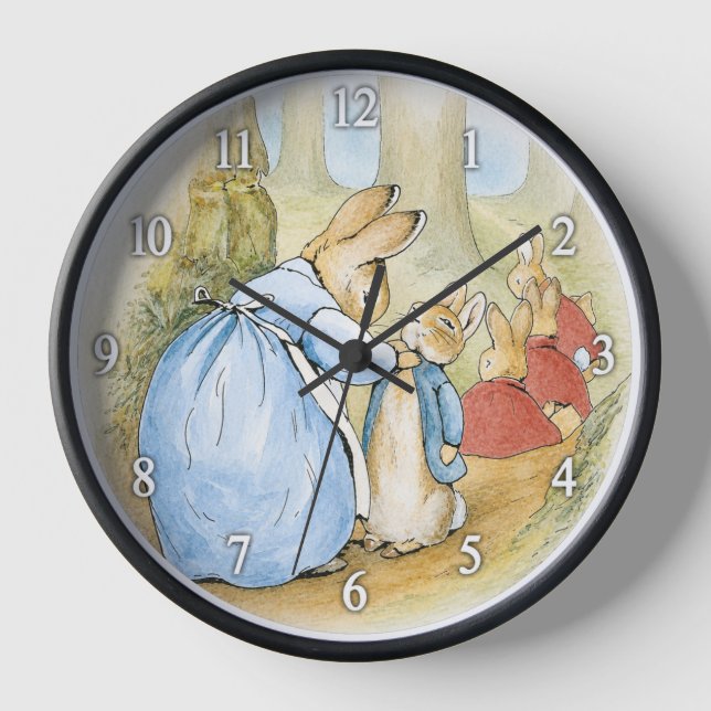 Beatrix Potter - Peter Rabbit's Family Clock (Front)