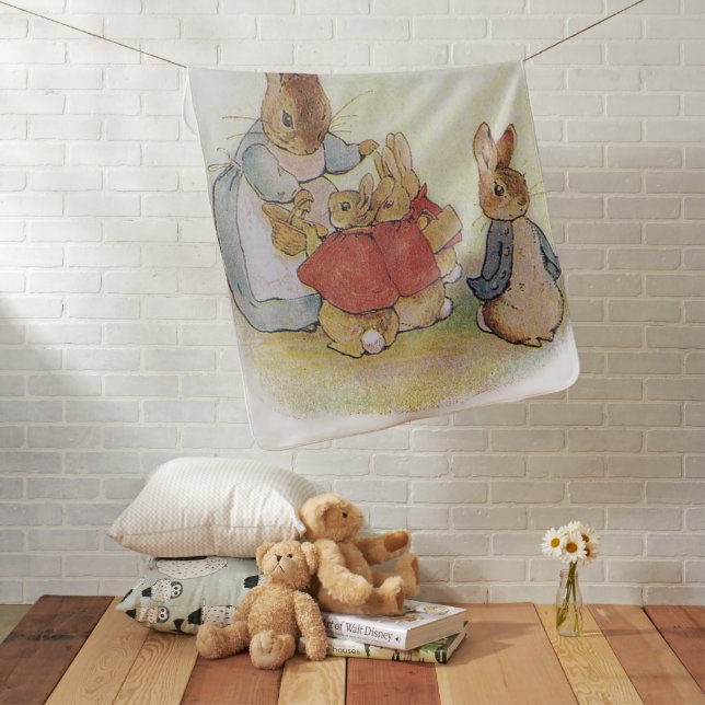 Beatrix Potter Peter the Rabbit  Baby Blanket (In Situ)