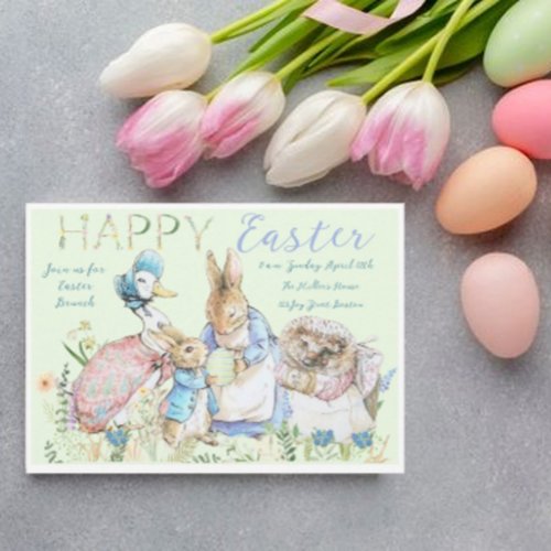 Beatrix Potter Peter the Rabbit Easter Brunch Invitation