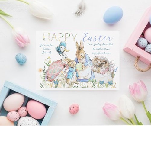 Beatrix Potter Peter the Rabbit Easter Brunch  Invitation