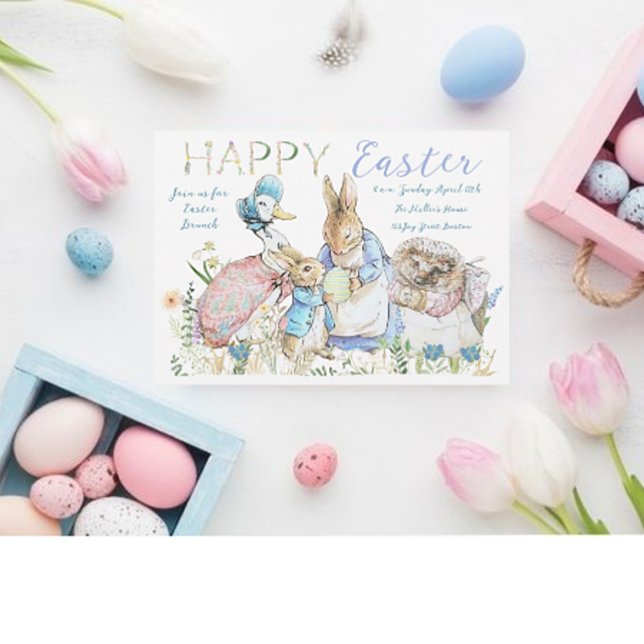 Beatrix Potter Peter the Rabbit Easter Brunch  Invitation (Creator Uploaded)