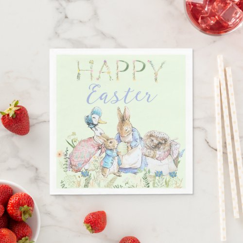 Beatrix Potter Peter the Rabbit Easter Paper  Napkins