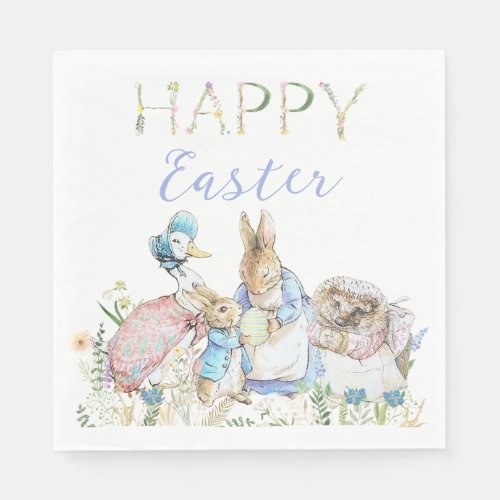 Beatrix Potter Peter the Rabbit Easter Paper Napkins