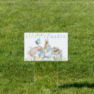 Beatrix Potter Peter the Rabbit Easter Yard Sign