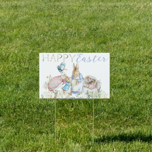 Beatrix Potter Peter the Rabbit Easter Yard Sign