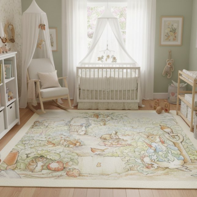 Beatrix Potter Peter the Rabbit Friends 10 x 8  Rug (Creator Uploaded)