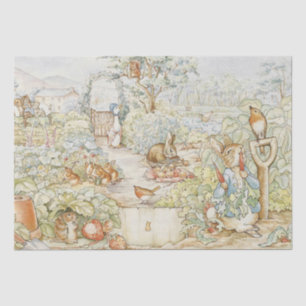 Beatrix Potter Peter the Rabbit Friends in Garden Tissue Paper