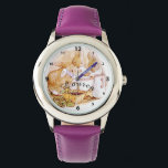 Beatrix Potter, Rabbits, Milk & Berries Custom Watch<br><div class="desc">Three cute little Rabbits are enjoying Raspberries and milk. Art by Beatrix Potter from her children's story books.</div>