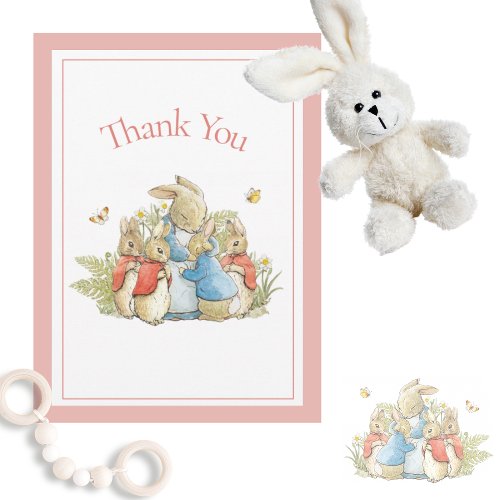 Beatrix Potter Red Baby Boy Girl Shower Thank You