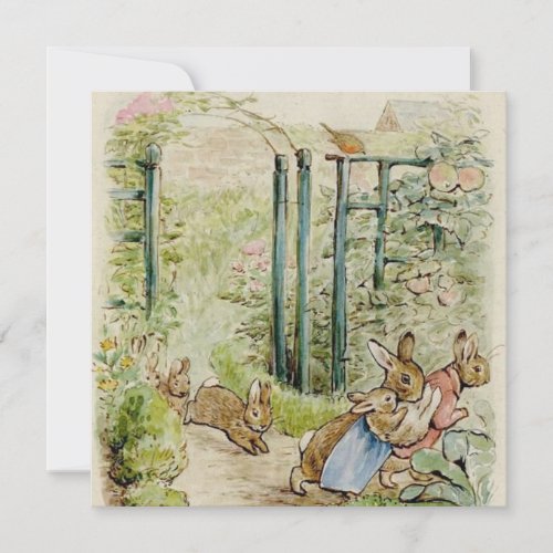 Beatrix Potter Tale of the Flopsy Bunnies Note Card