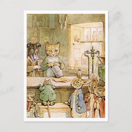 Beatrix Potter The Tale of Ginger and Pickles Postcard
