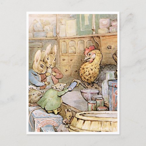 Beatrix Potter The Tale of Ginger and Pickles Postcard