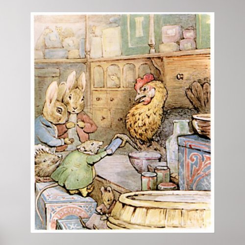 Beatrix Potter The Tale of Ginger and Pickles Poster