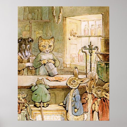 Beatrix Potter The Tale of Ginger and Pickles Poster