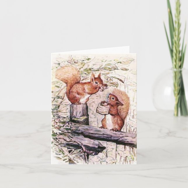 Beatrix Potter The Tale of Squirrel Nutkin Note Card (Front)
