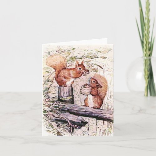 Beatrix Potter The Tale of Squirrel Nutkin Note Card
