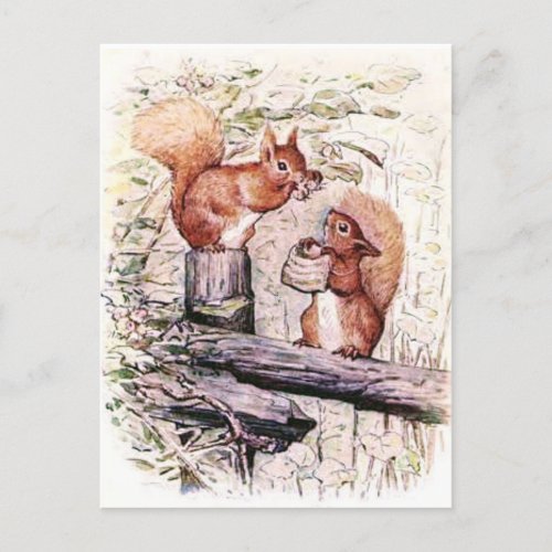 Beatrix Potter The Tale of Squirrel Nutkin Postcard