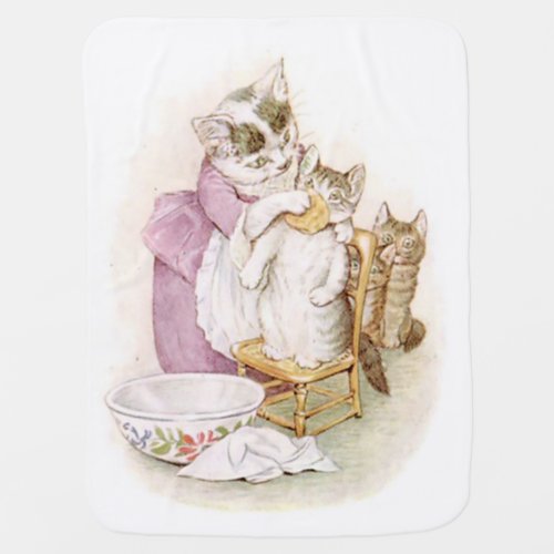 Beatrix Potter Tom Kitten Bath Day Baby Blanket