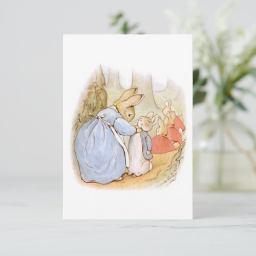 Beatrix Potter Vintage Blank  Thank You Card