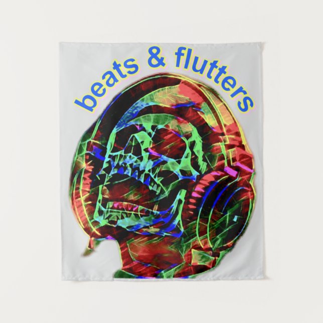 beats and flutters tapestry (Front)