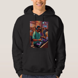 "Beats in Black: DJ-Inspired Sweater" Hoodie