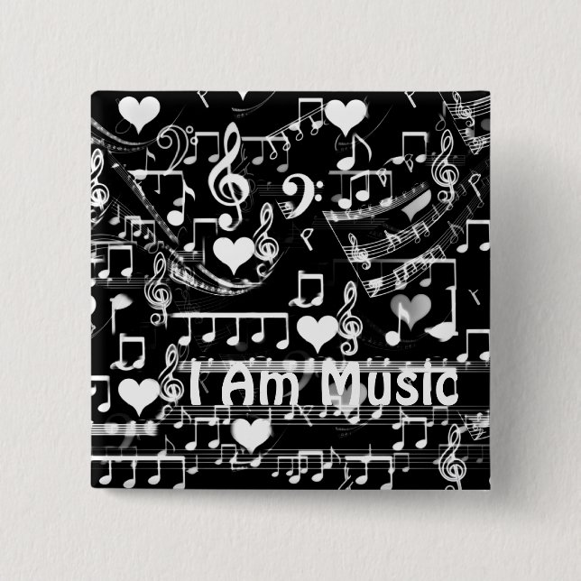 Beats of my heart_ pinback button (Front)