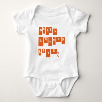 Beats Rhymes Life Baby Bodysuit by orangemoonapparel at Zazzle