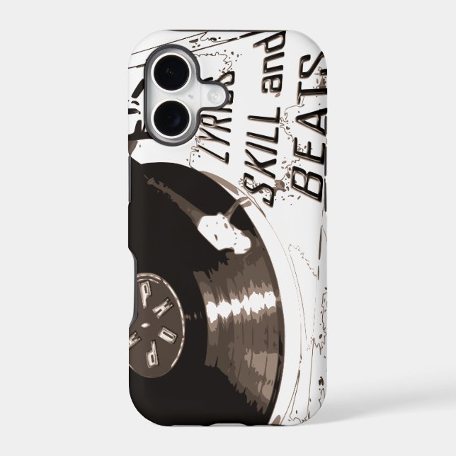 BEATS SKILL LYRICS RECORD PLAYER IPHONE CASE (Back)
