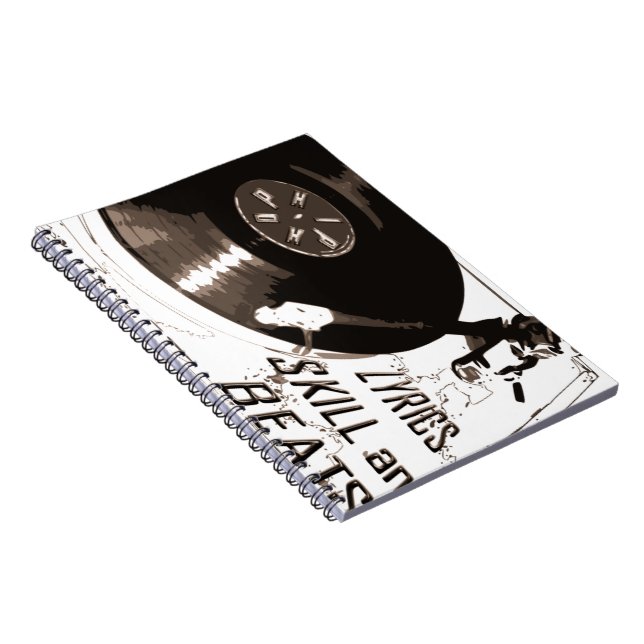 BEATS SKILL LYRICS RECORD PLAYER NOTEBOOK (Right Side)