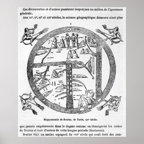 Beatus of Turin mappamundi Poster