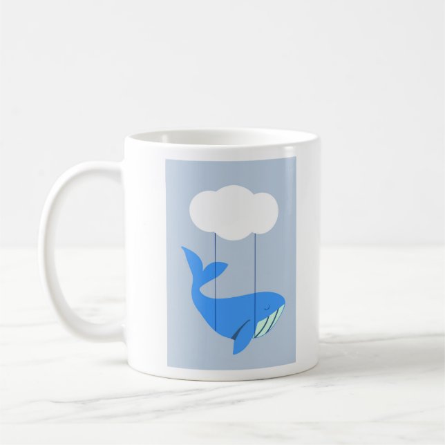 Beatutiful Mug with a Whale   (Left)