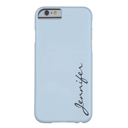 Beau blue color background barely there iPhone 6 case